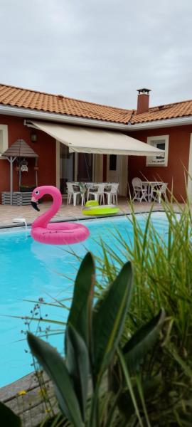 Maison spacieuse avec piscine et jardin